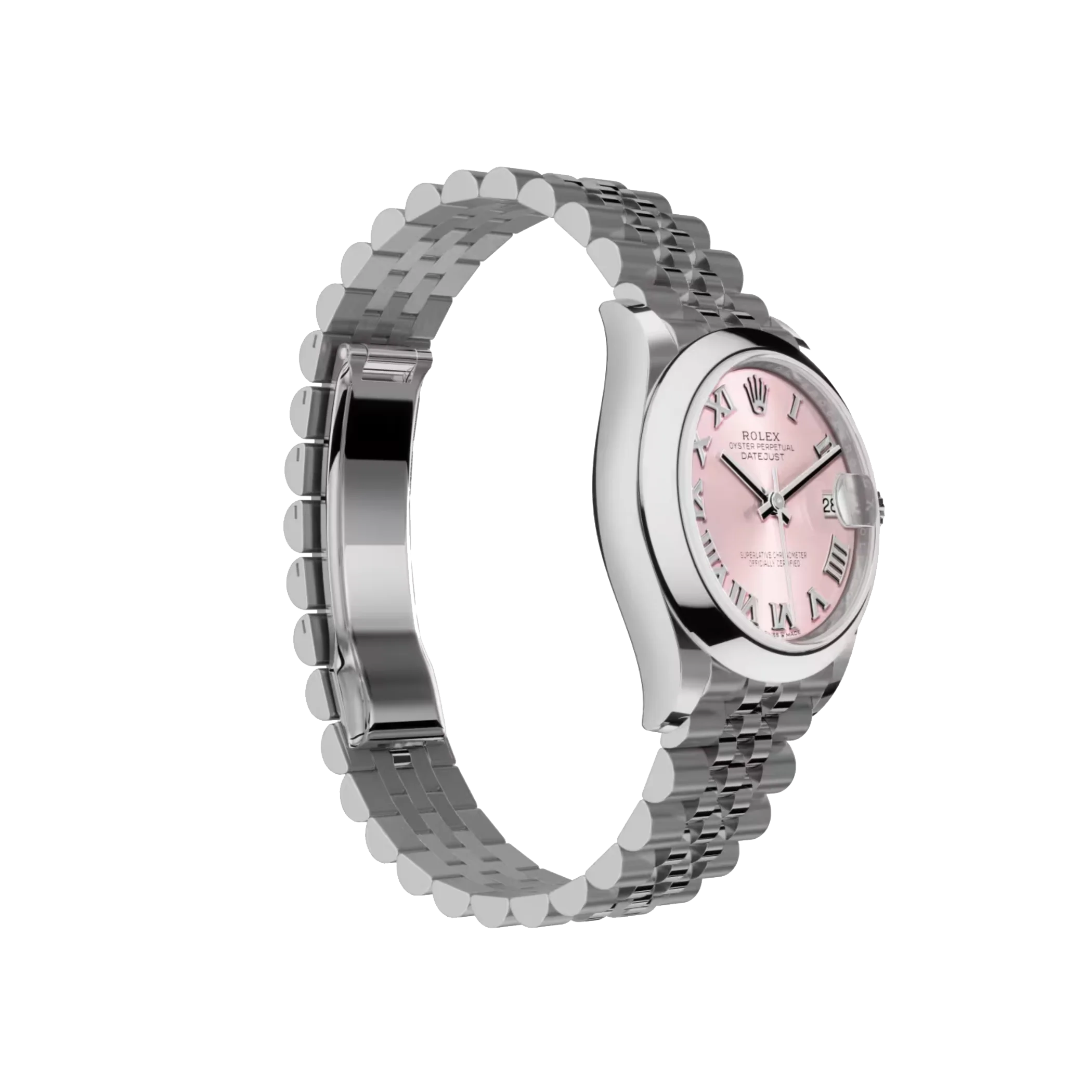 Datejust: pink dial, Jubilee bracelet, m278240-0014