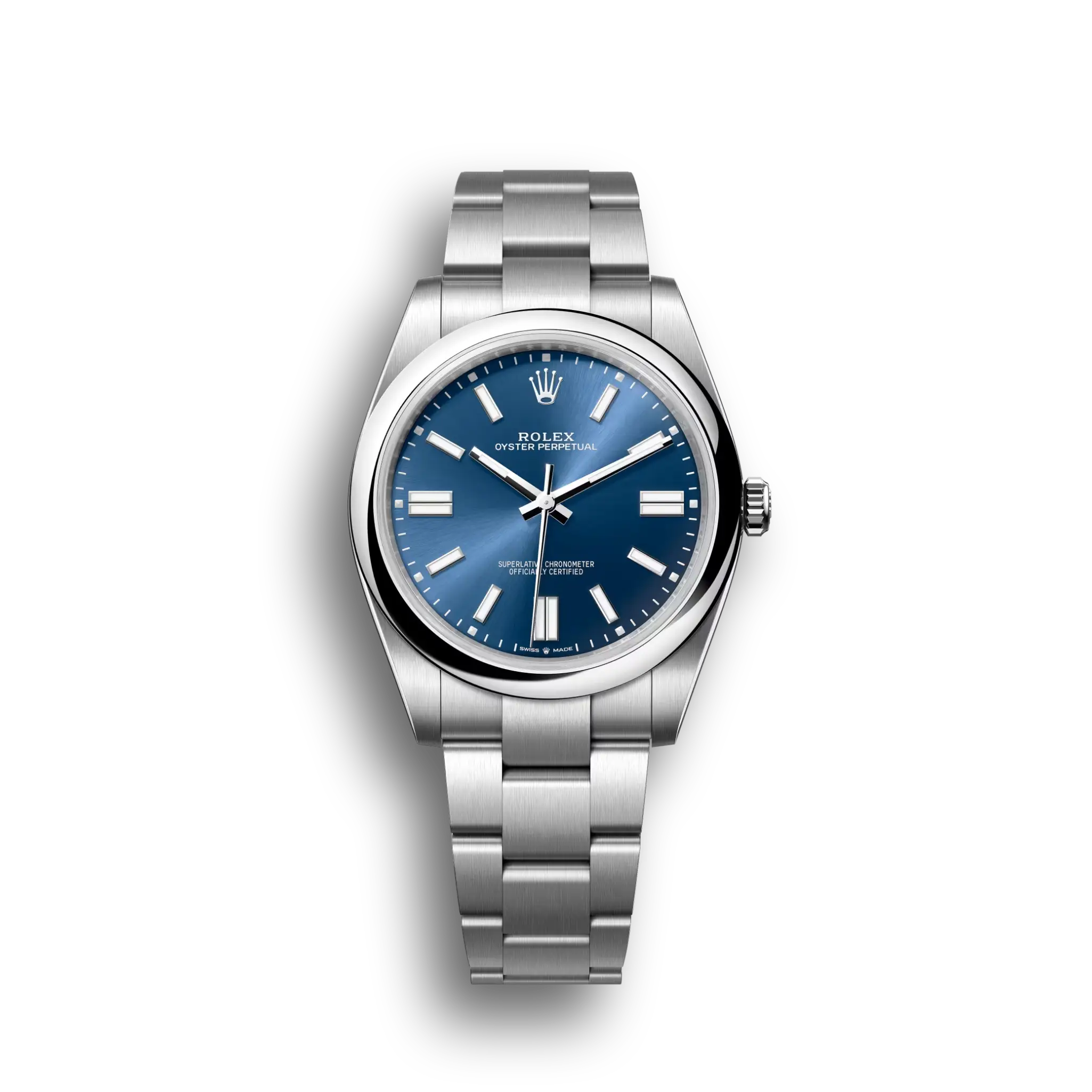Oyster Perpetual: bright blue, m124300-0003