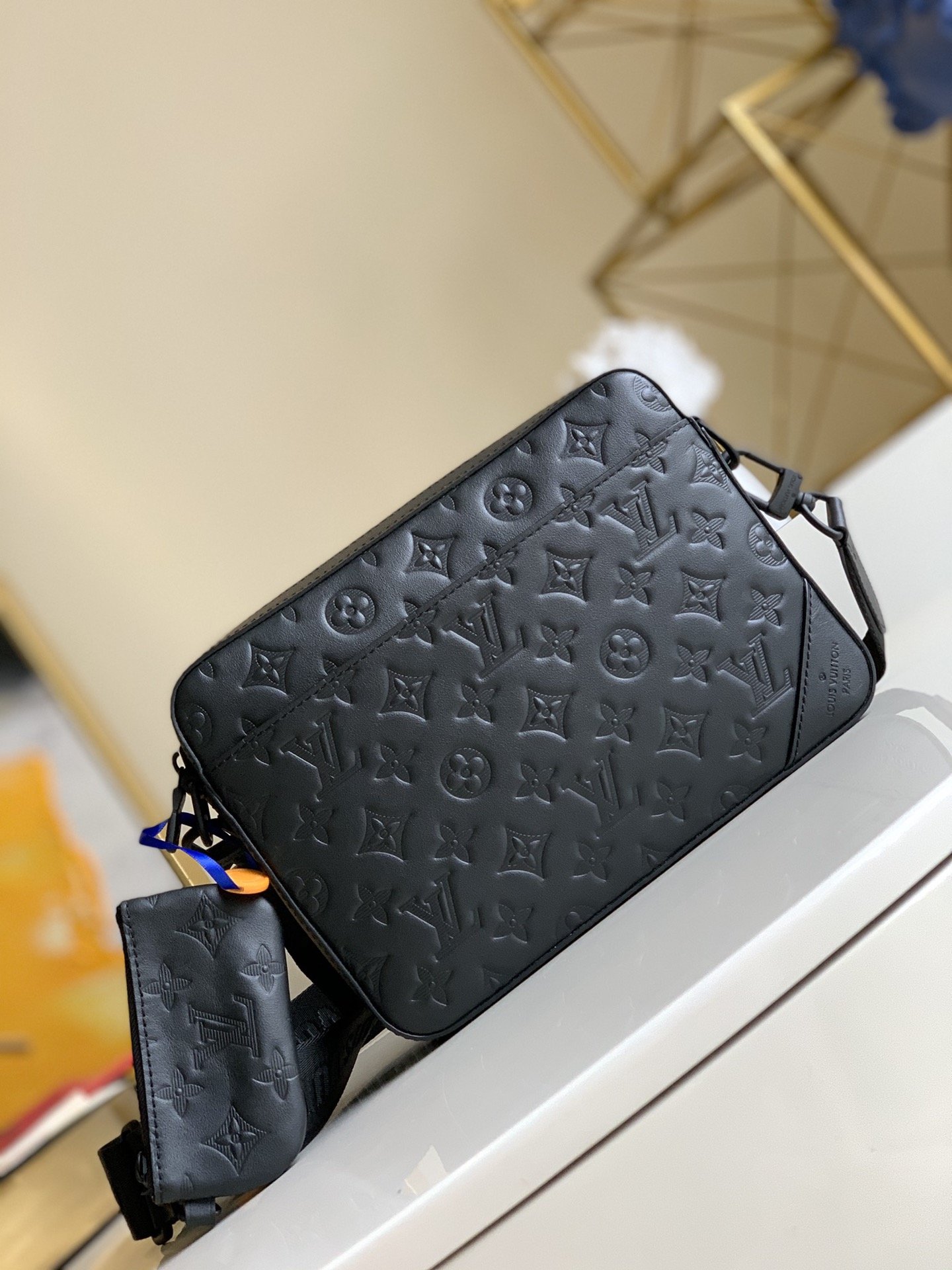 Louis Vuitton M69827 Duo Messenger Monogram Shadow Leather