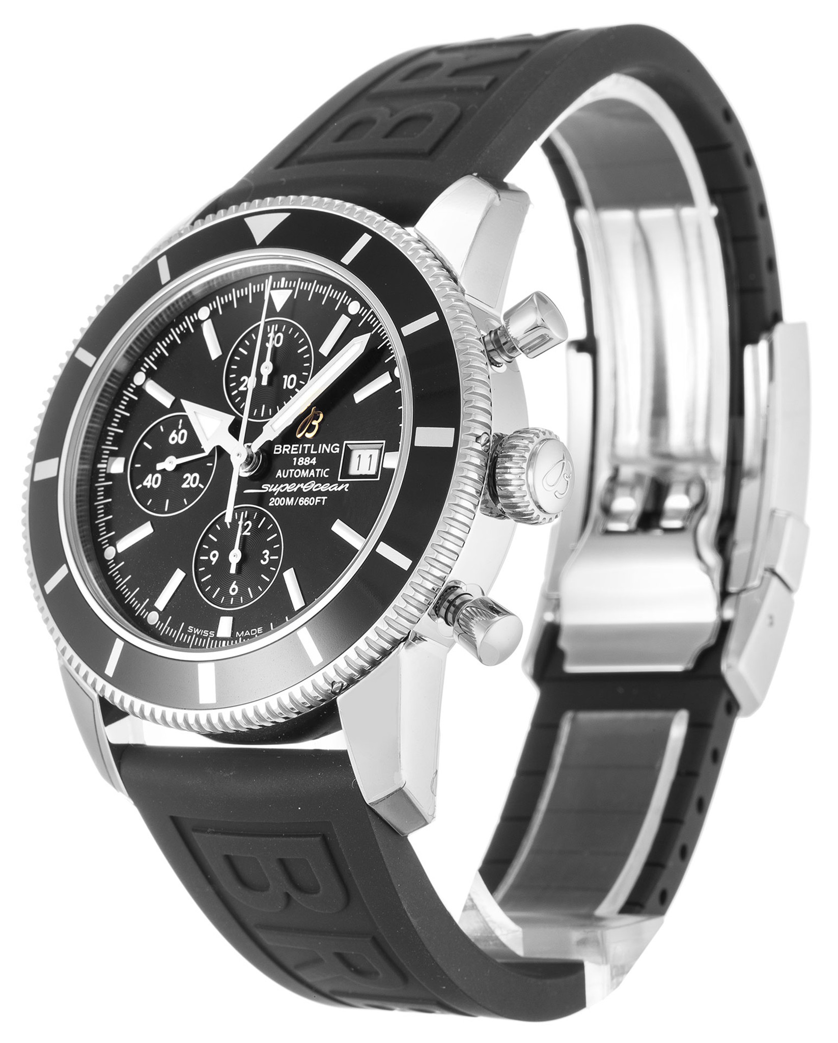 SuperOcean Heritage Black Dial Stick Markers A13320