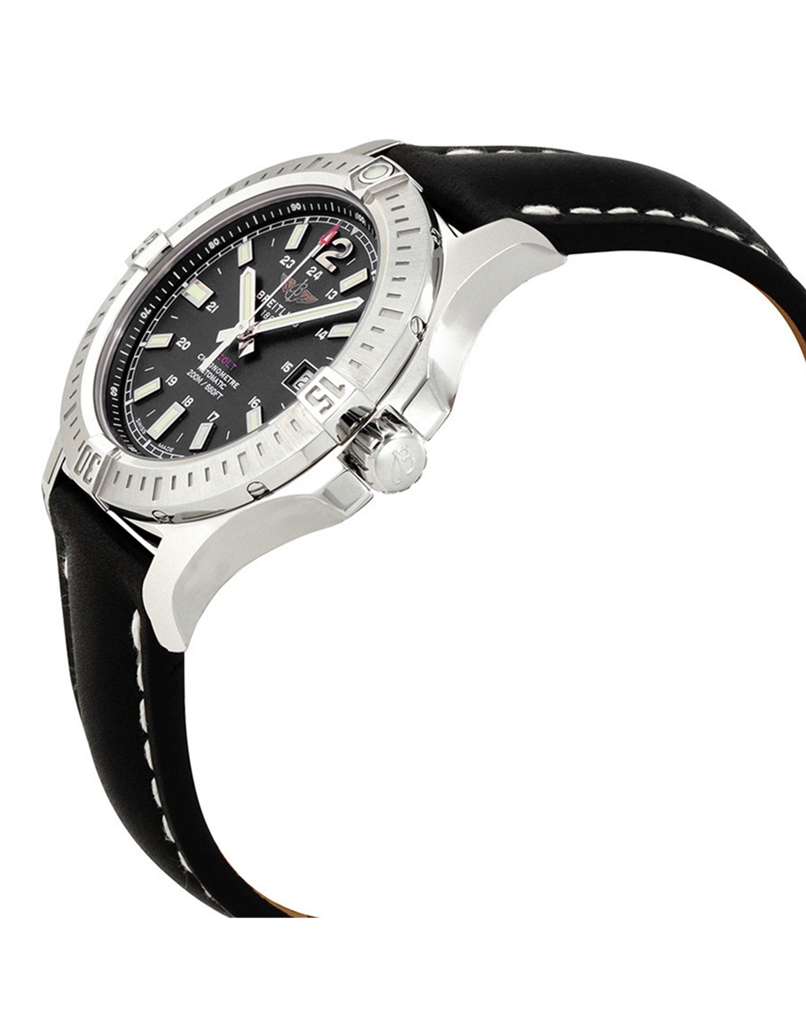 Colt Black Dial Leather Strap A1731311 BE90 429X A18D.1