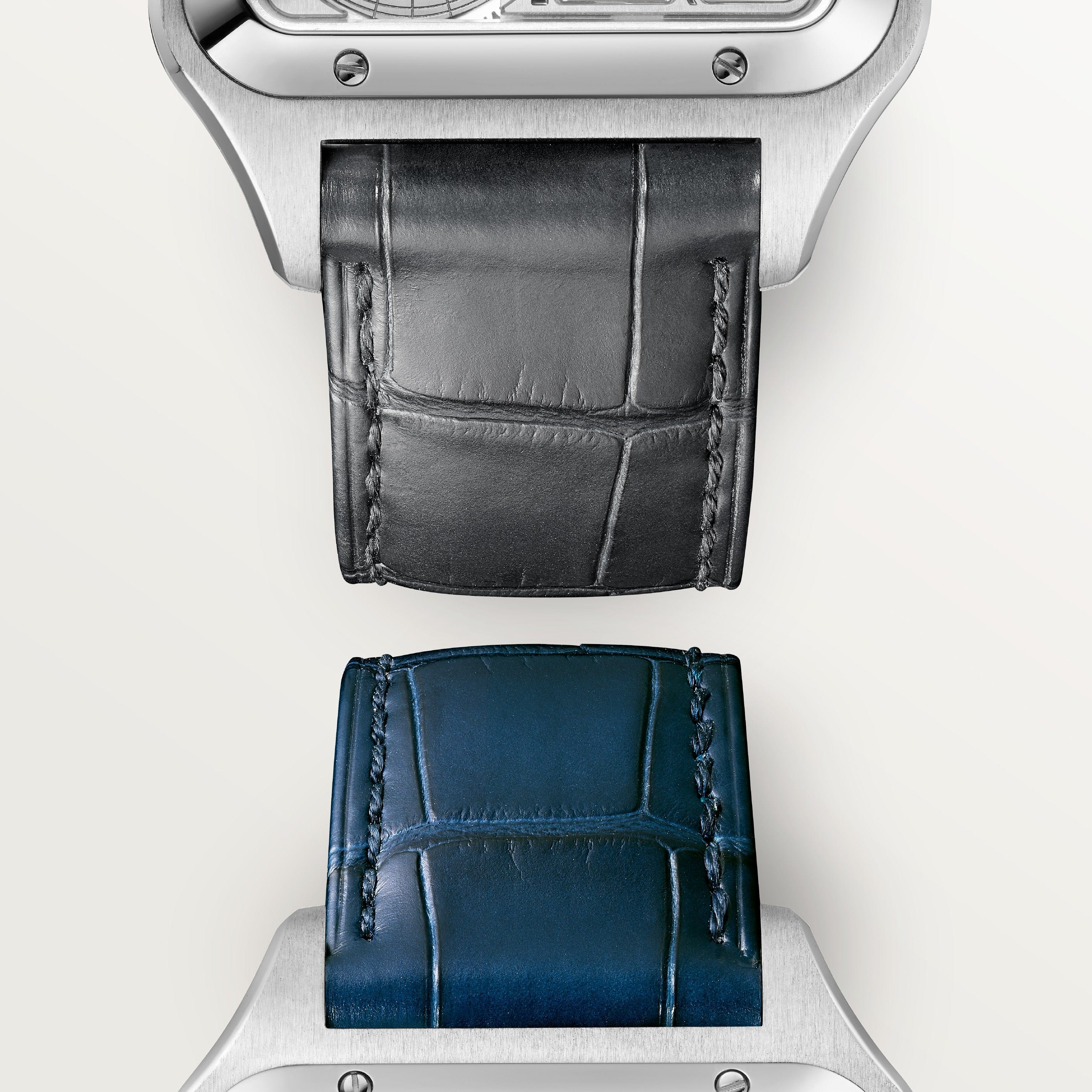 Santos-Dumont Skeleton Watch with micro-rotor WHSA0032(Box NOT Included)