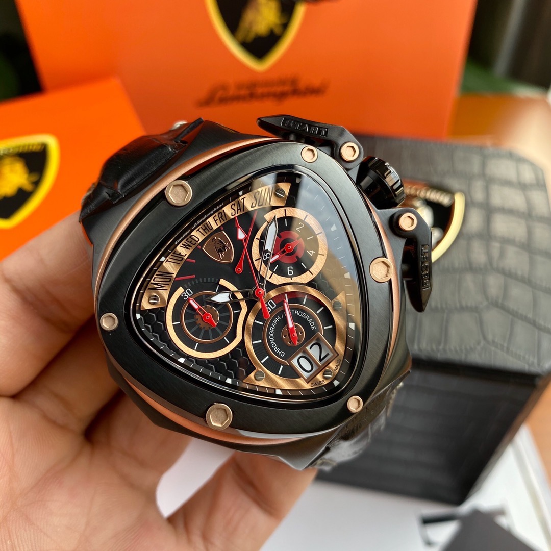 Tonino Lamborghini New Spyder Chronograph Black / Gold