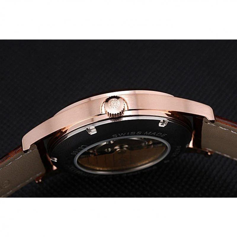 Calatrava White Dial White 39 mm, Rose Gold Plated