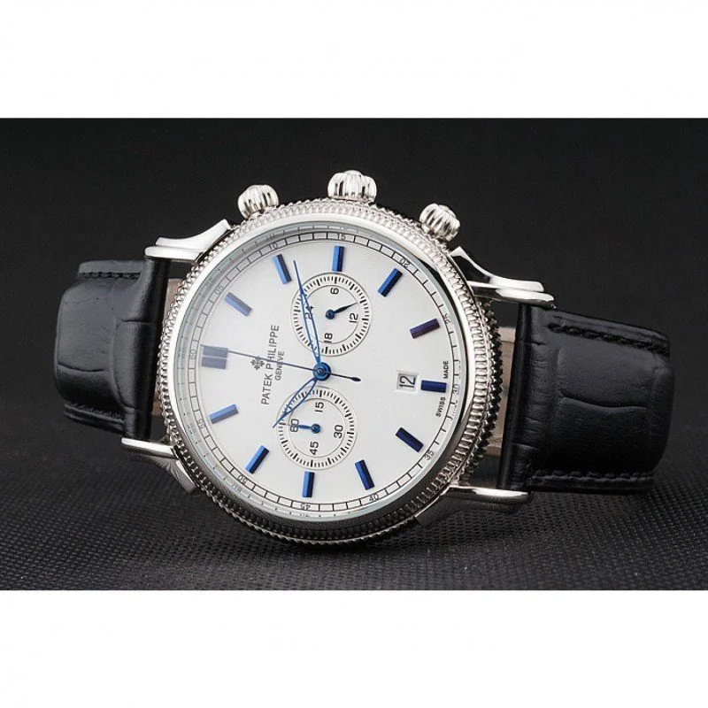 Chronograph White Dial White 40 mm, Stainless Steel