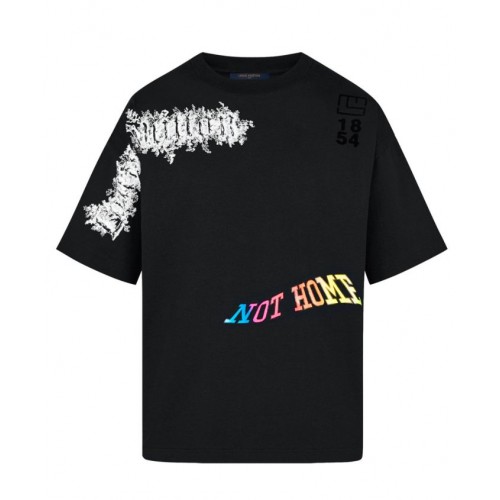 Louis Vuitton Womens dorothy back printed tshirt Black