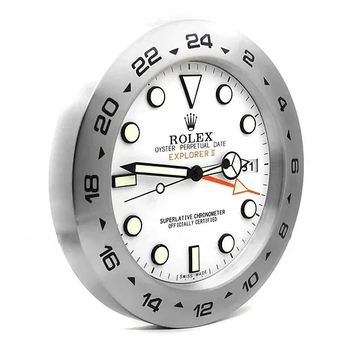 explorer ii series white dial wall clock
