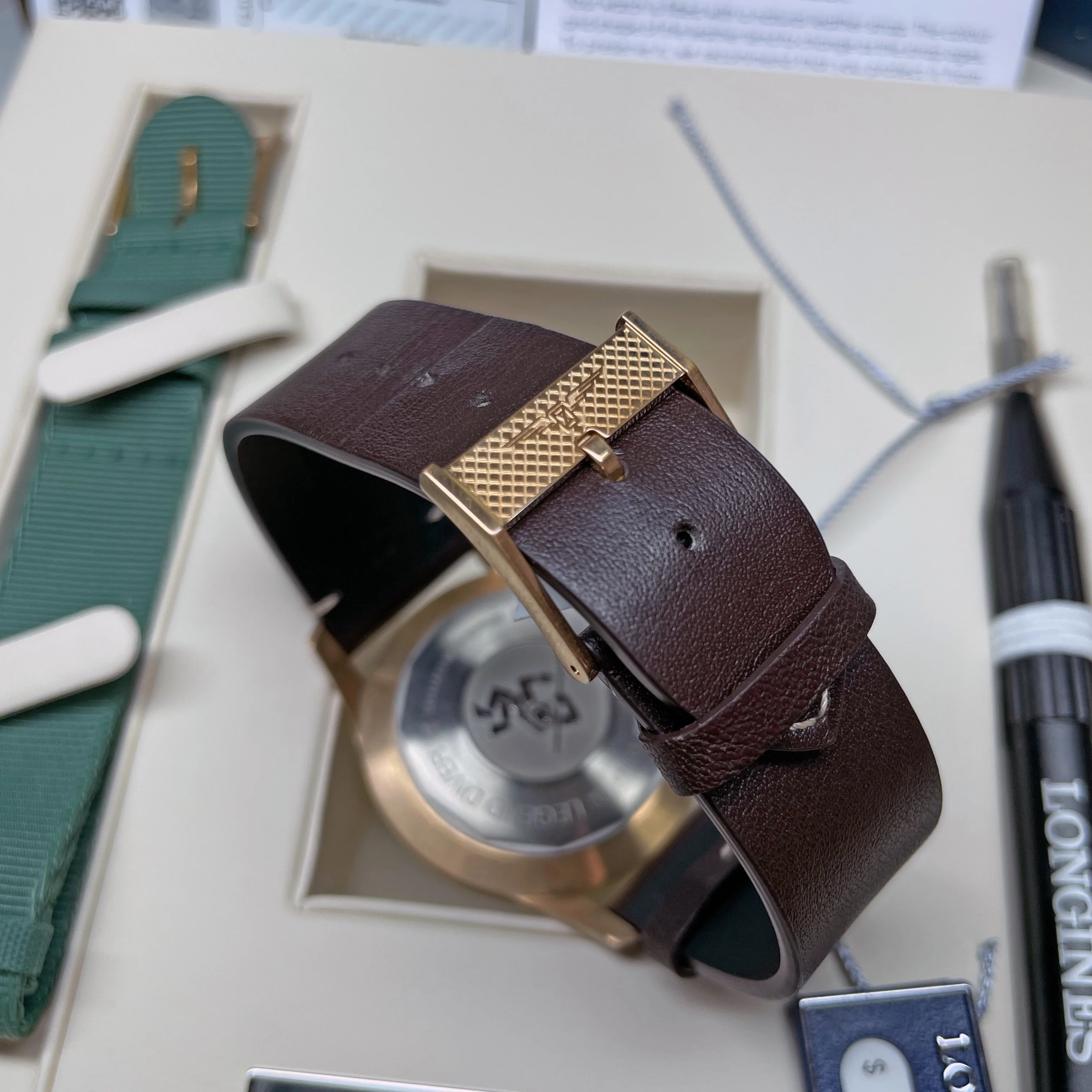 Legend Diver 42MM Automatic Green Bronze Case Nato Watch L37741502