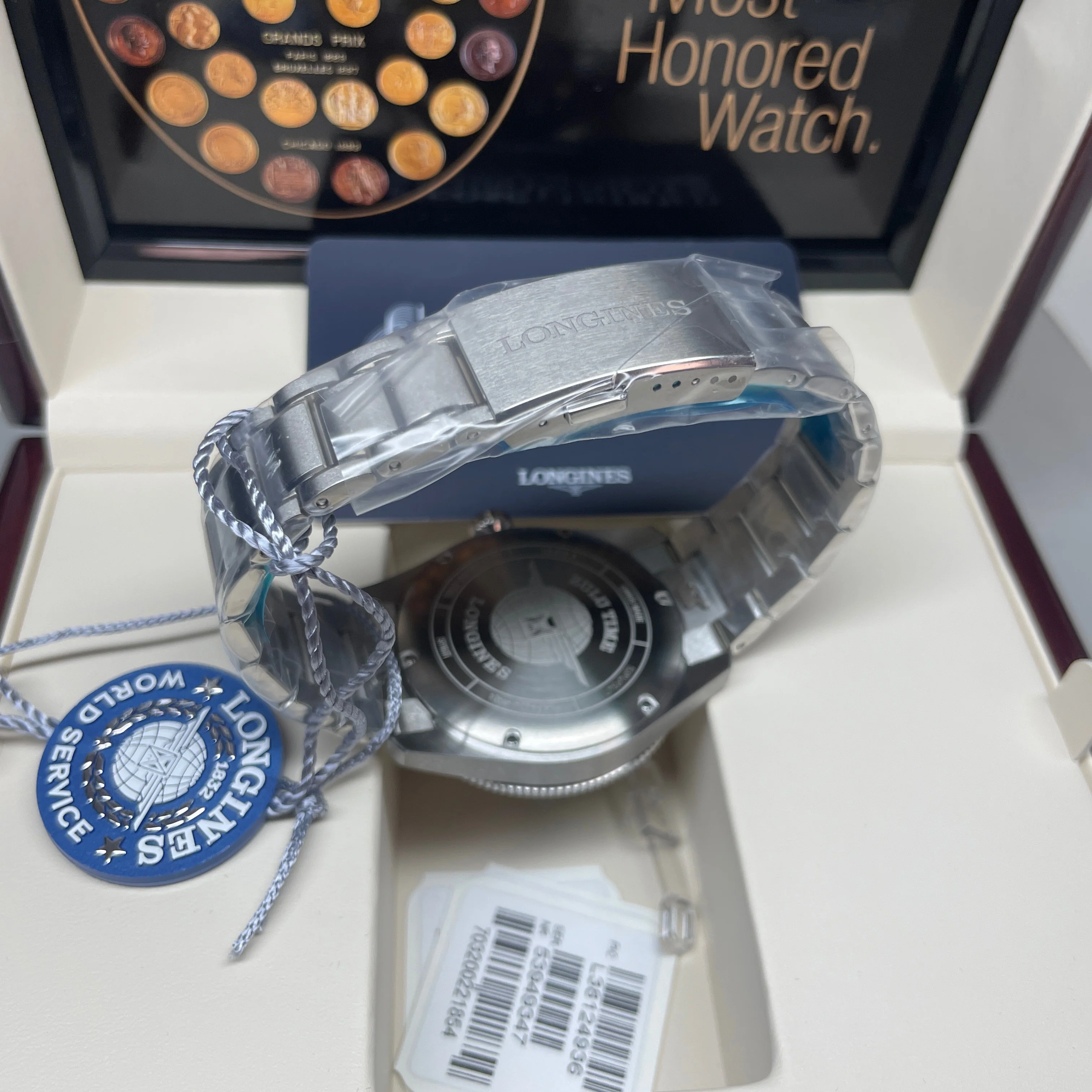 Spirit 42MM Zulu Time GMT Blue Steel Watch L38124936