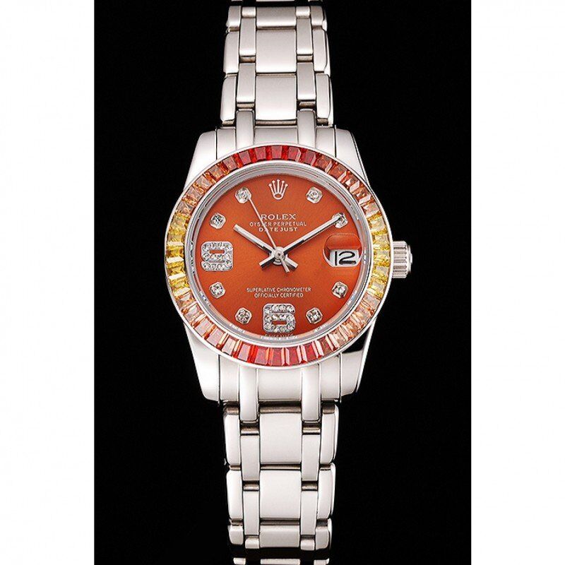 Datejust Pearlmaster 39 Cognac Dial Stainless Steel Case And Bracelet