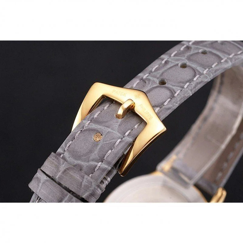 Calatrava Dial White 28 mm, Yellow Gold Plated