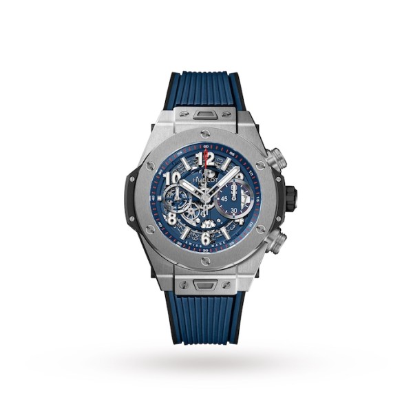 Big Bang Men Automatic Blue Rubber Watch 411.NX.5179.RX