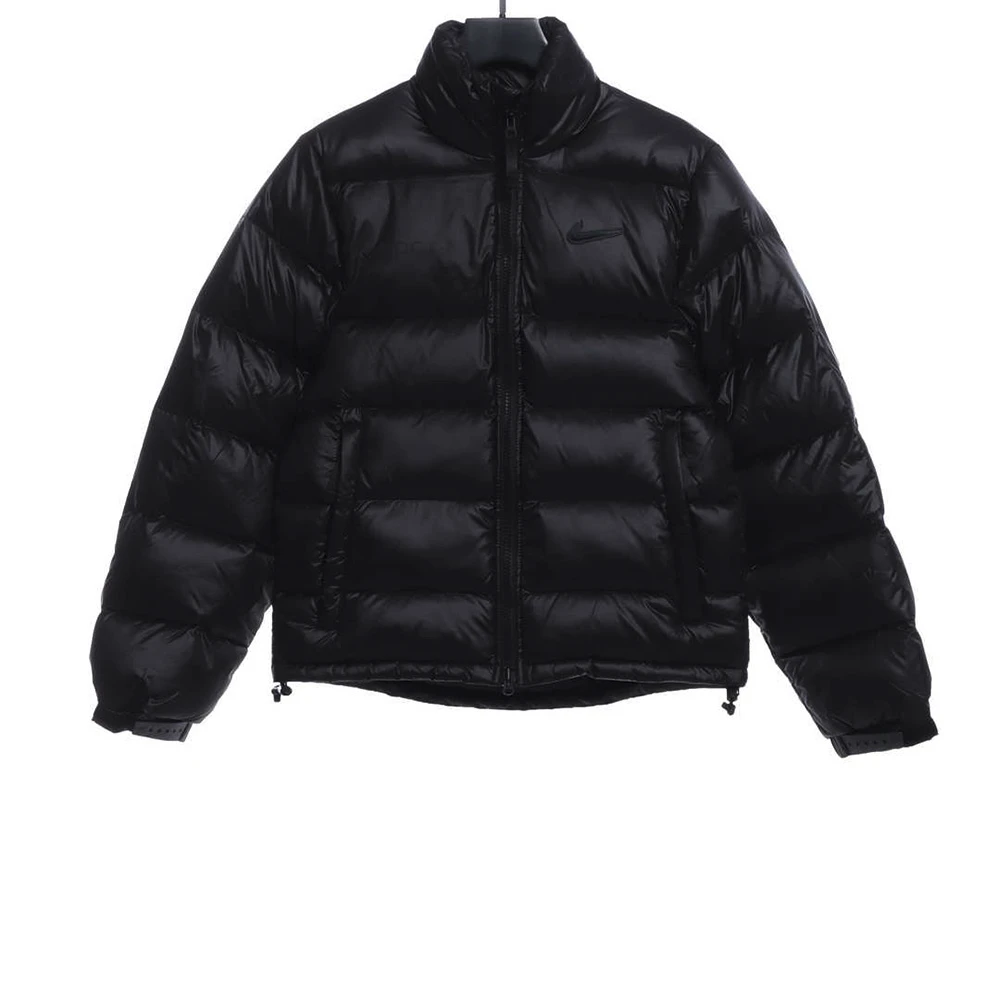 Joint stand collar down jacket(Black / Yellow )