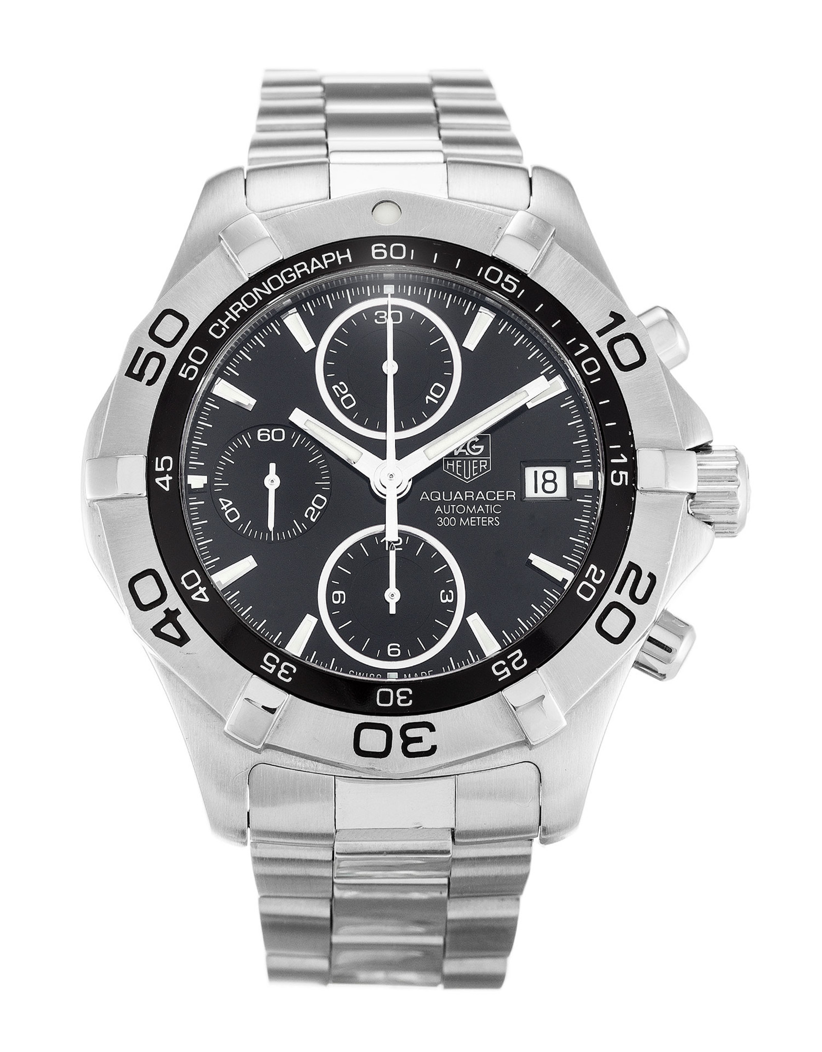 Aquaracer Black Dial White Case CAF2110.BA0809 41MM