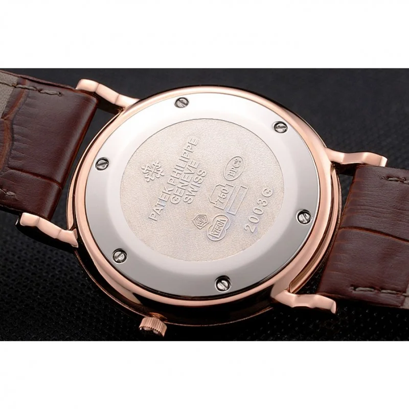 Calatrava Roman Dial Rose Gold 40 mm, Rose Gold Plated