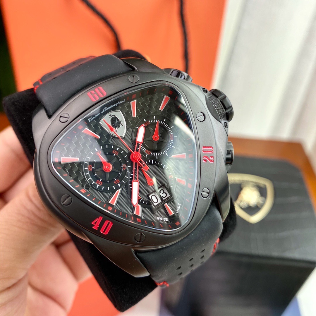 Tonino Lamborghini New Spyder Chronograph Black / red