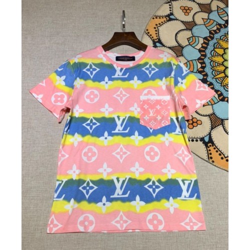 Louis Vuitton Women's Printed T-shirt Pink