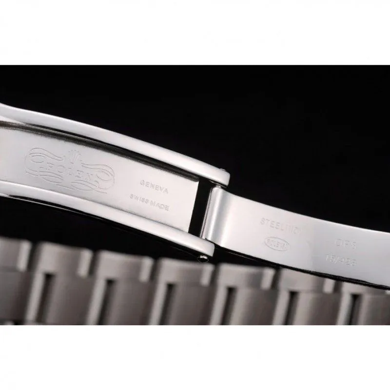 Swiss Explorer Stainless Steel Bezel Black Dial 42002