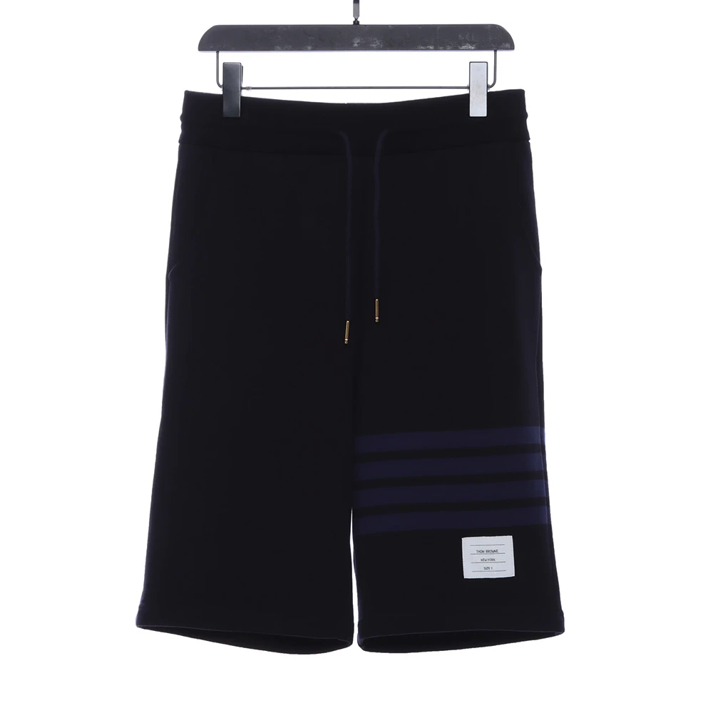 Contrast Color Yarn Shorts (Blue / Gray)