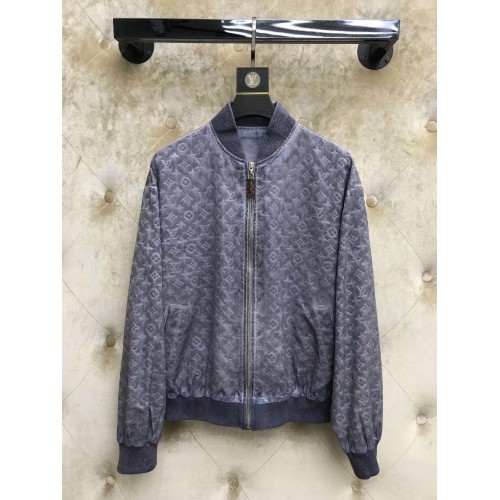 louis vuitton monogram jacket gray fall