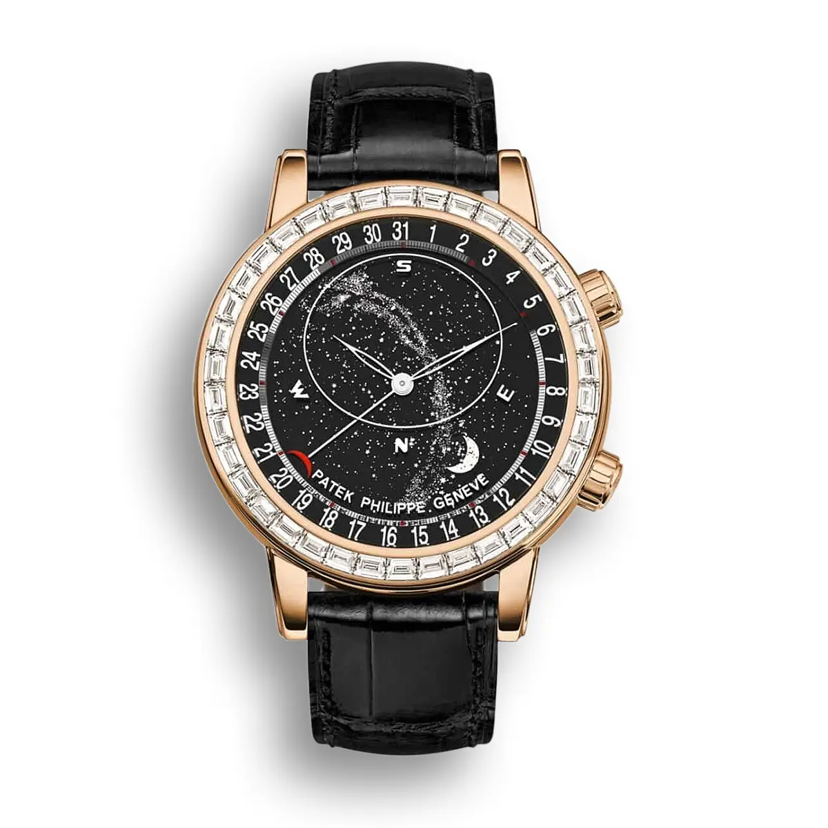 Celestial, Moon age 44 mm,Rose gold,6104R-001