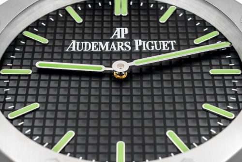 Ap Royal Oak Oak wall clock sliver green luminous dial