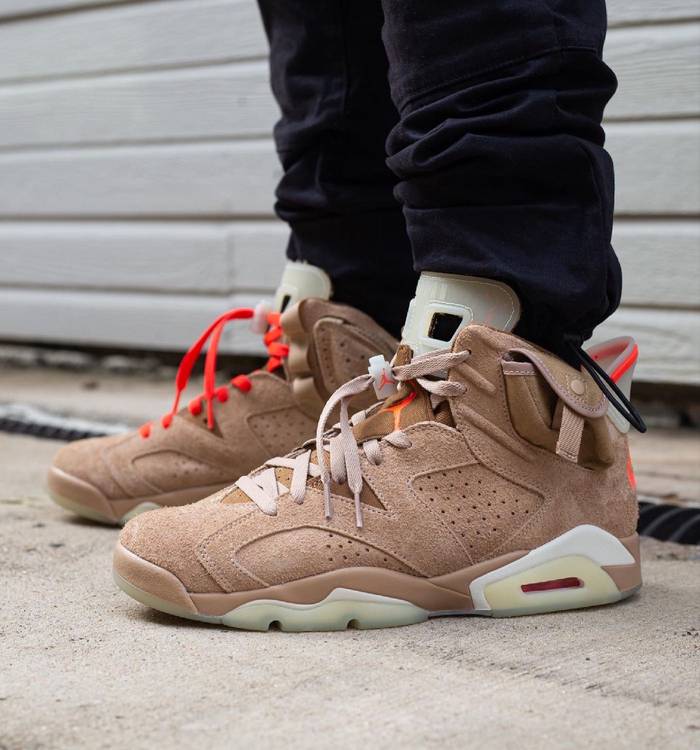Air Jordan 6 Travis Scott  Retro 'British Khaki'