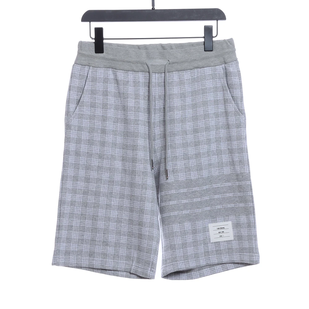 Jacquard check shorts(Black/Grey)