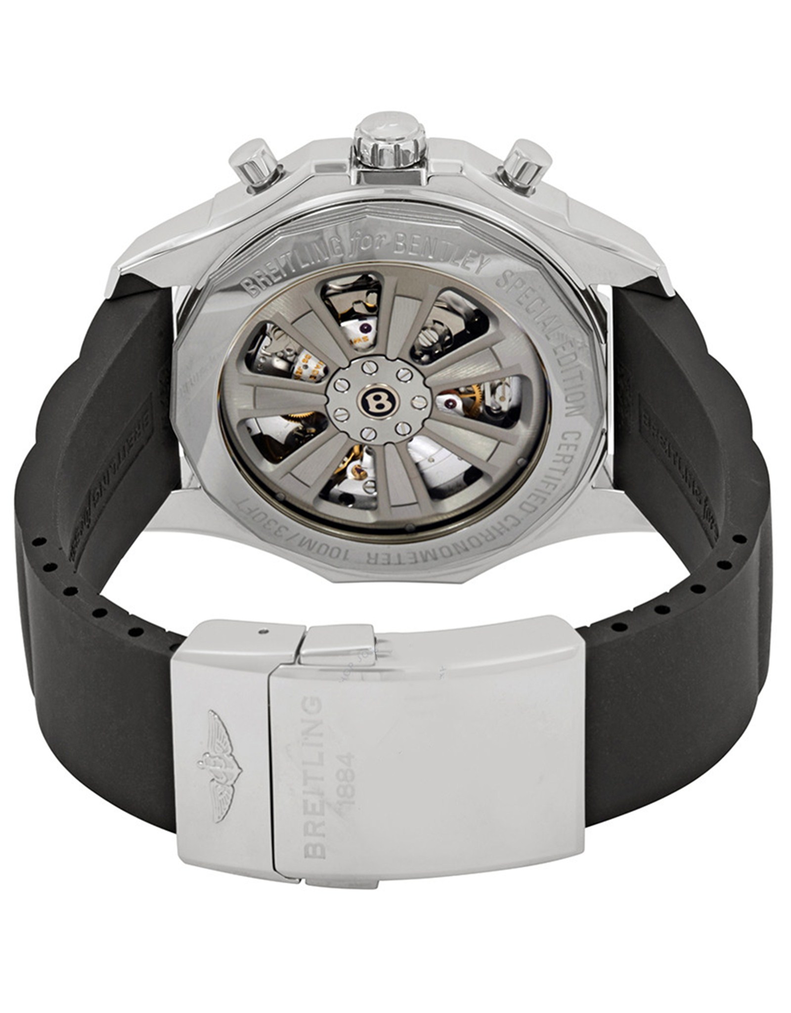 Bentley White Dial Rubber Strap AB0521U0/A755BKRD