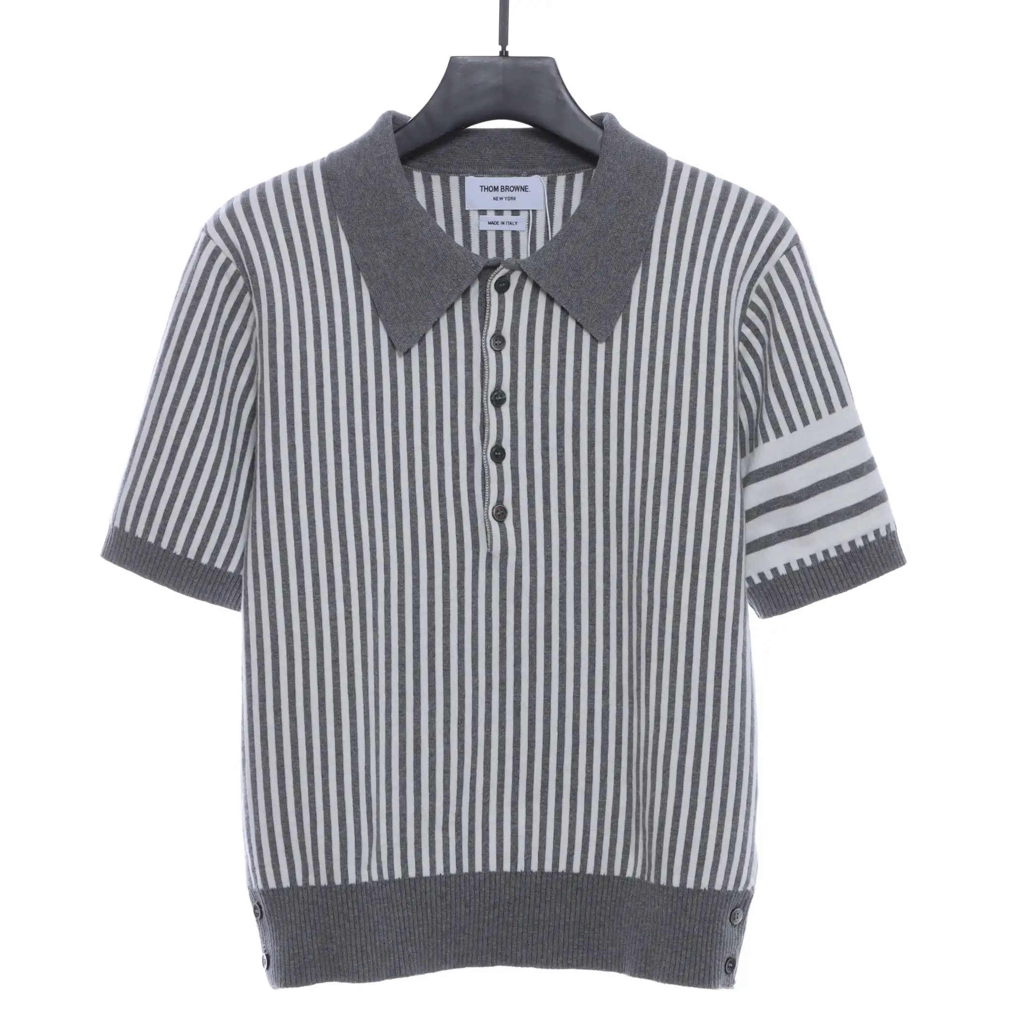 Four-Stripes Jacquard POLO T-Shirt