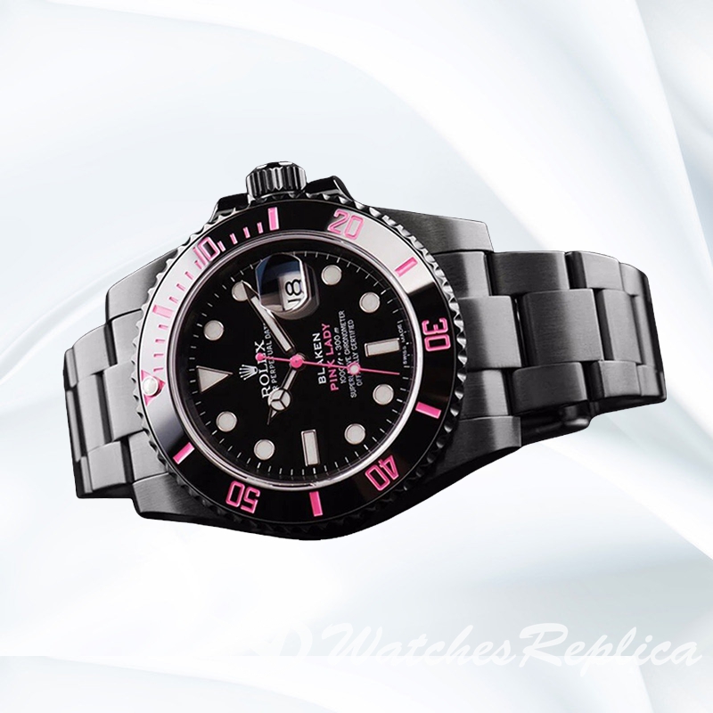 Submariner PINKLADY 40mm Men's Black Dial