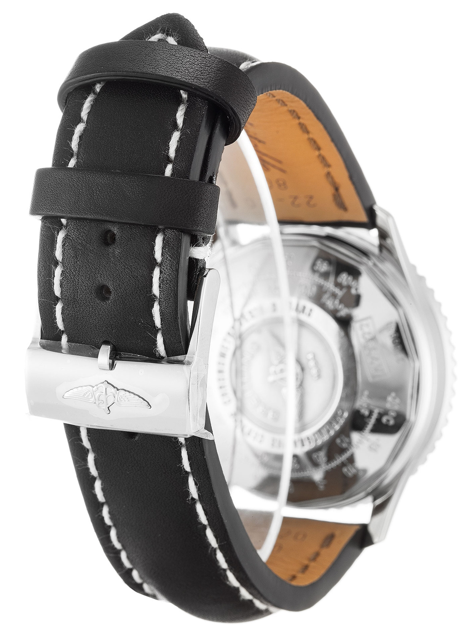 Navitimer White Dial Leather Strap A23322