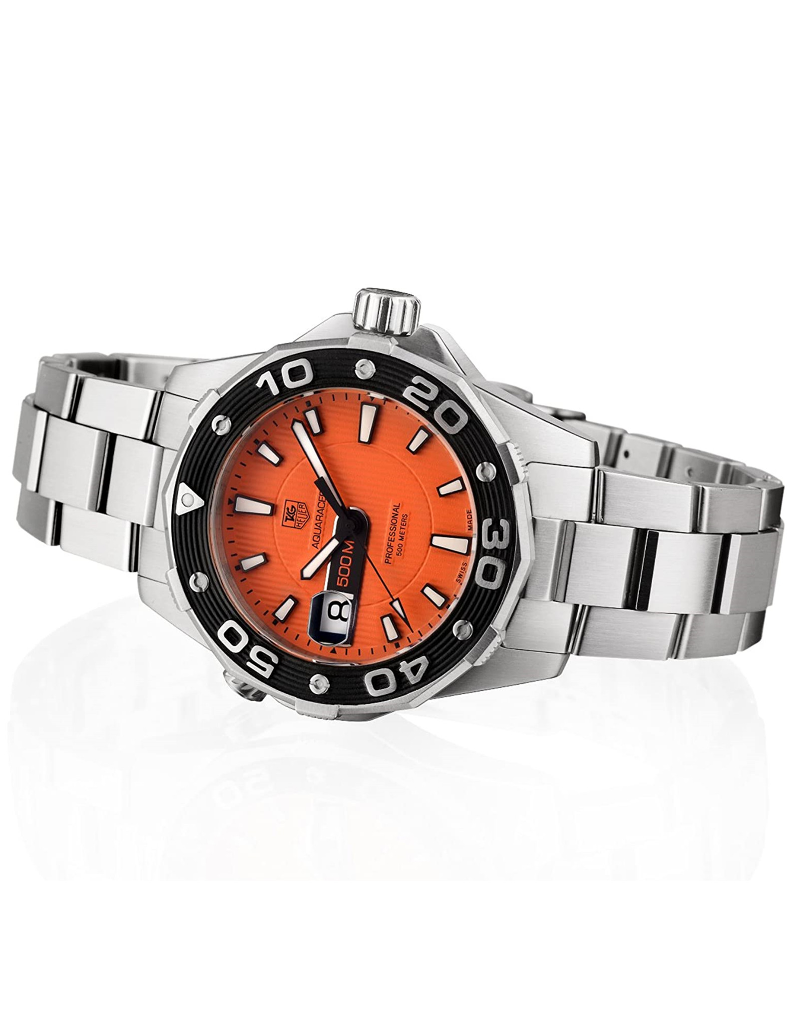 Aquaracer Orange Dial Black Bezel WAJ1113.BA0870 43MM