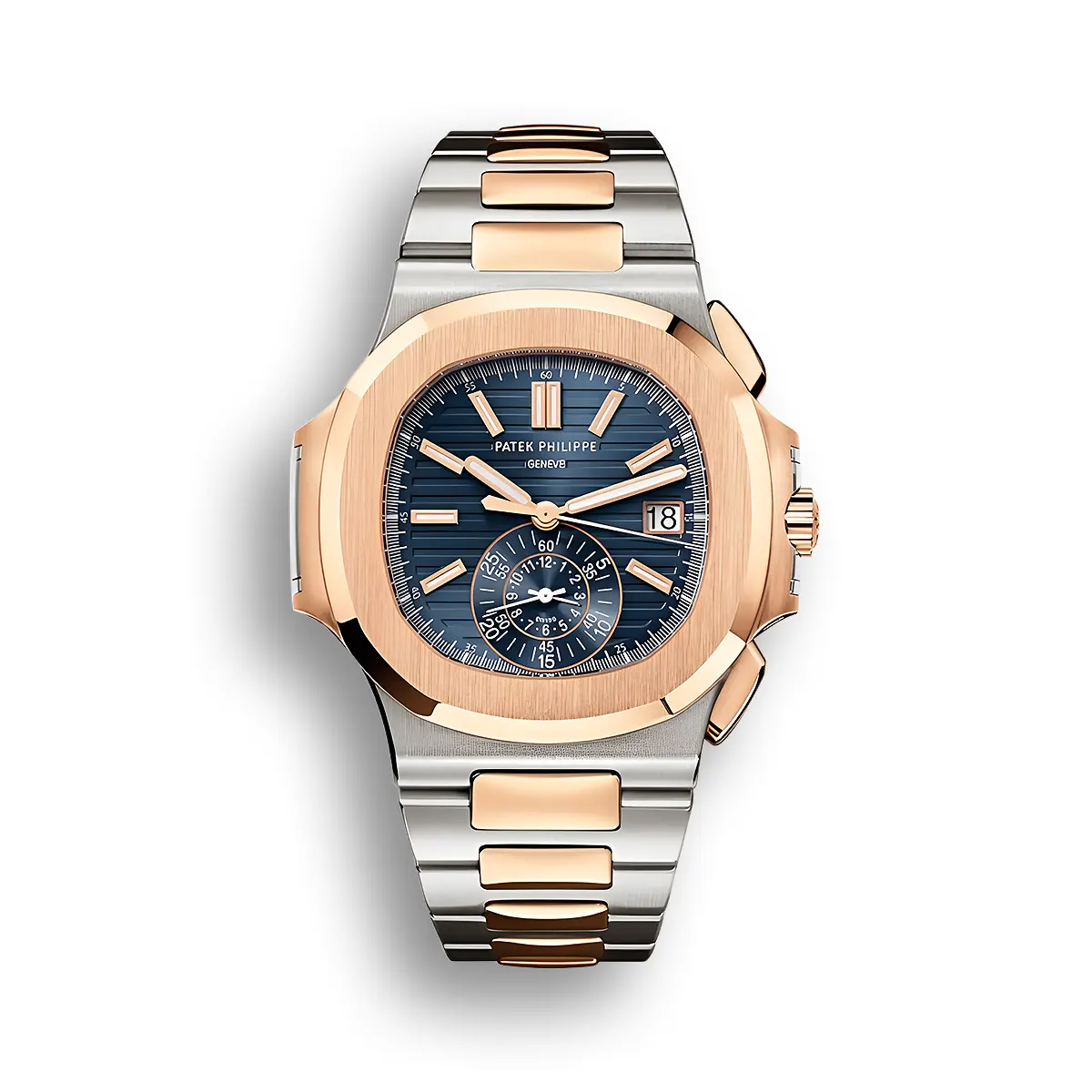 Nautilus 5980/1AR-001 Flyback chronograph, Date.  40.5 mm,Steel/rose gold