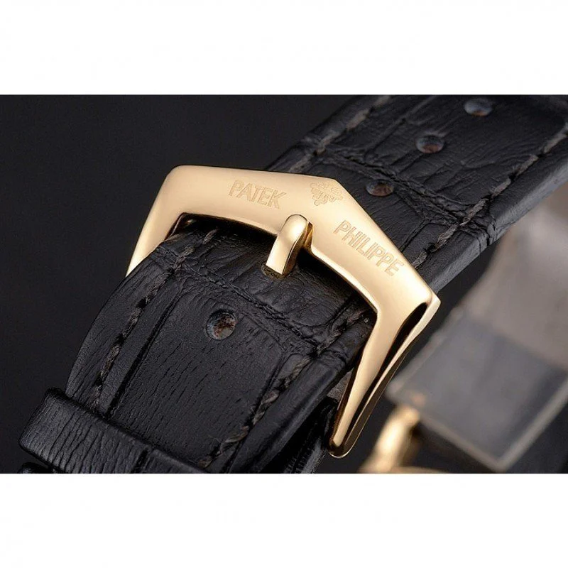 Calatrava Black Dial Roman 40 mm, Yellow Gold Plated