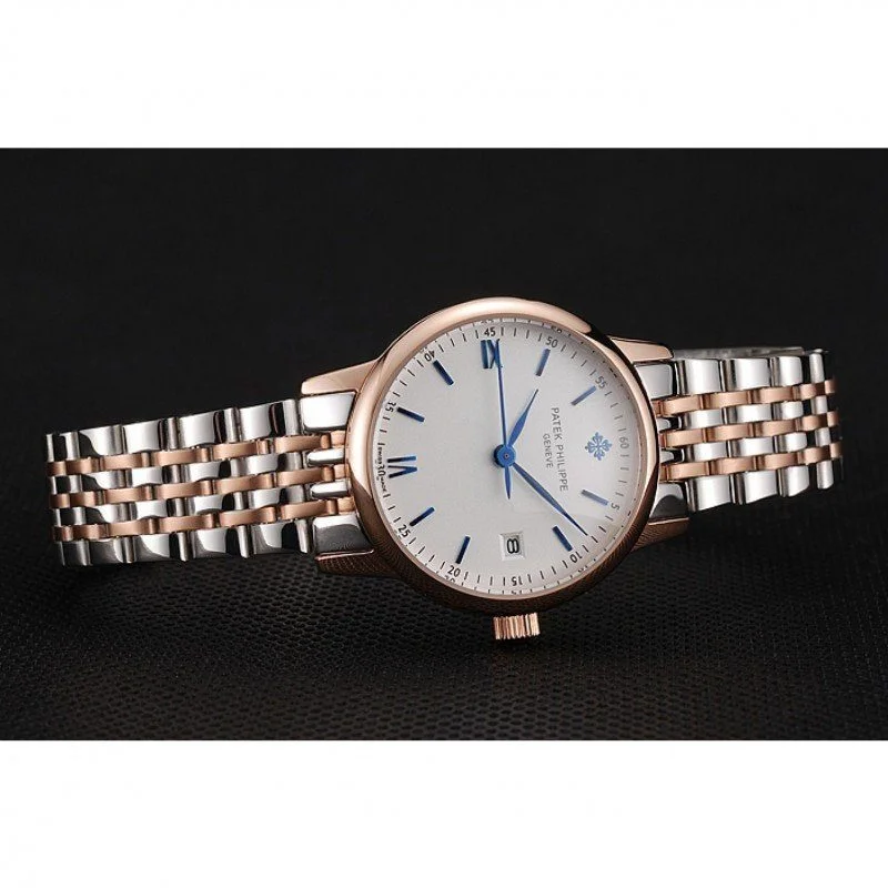 Calatrava Ladies Dial White 28 mm, Yellow Gold