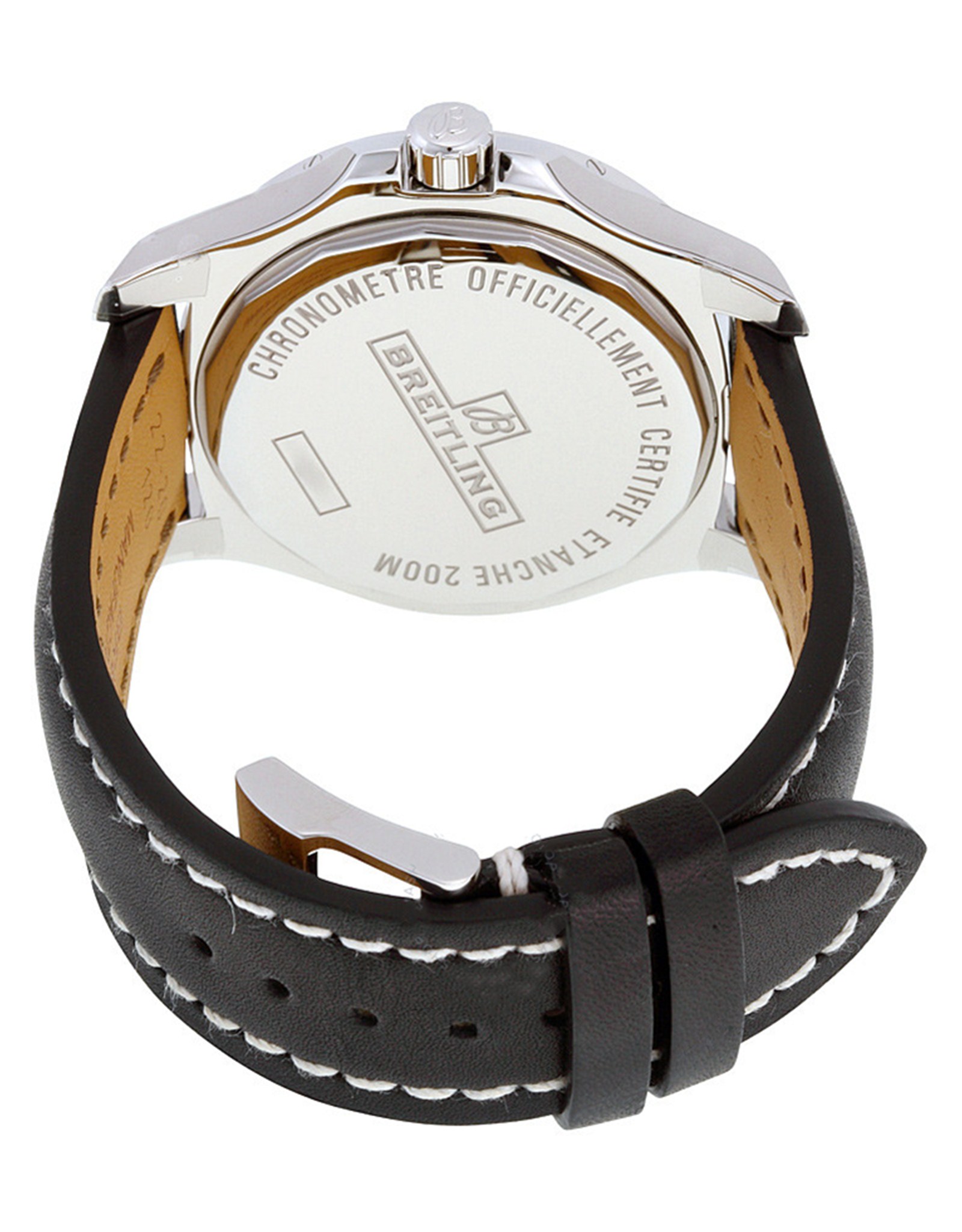 Colt Silver Dial Leather Strap A1738811 G791BKLT