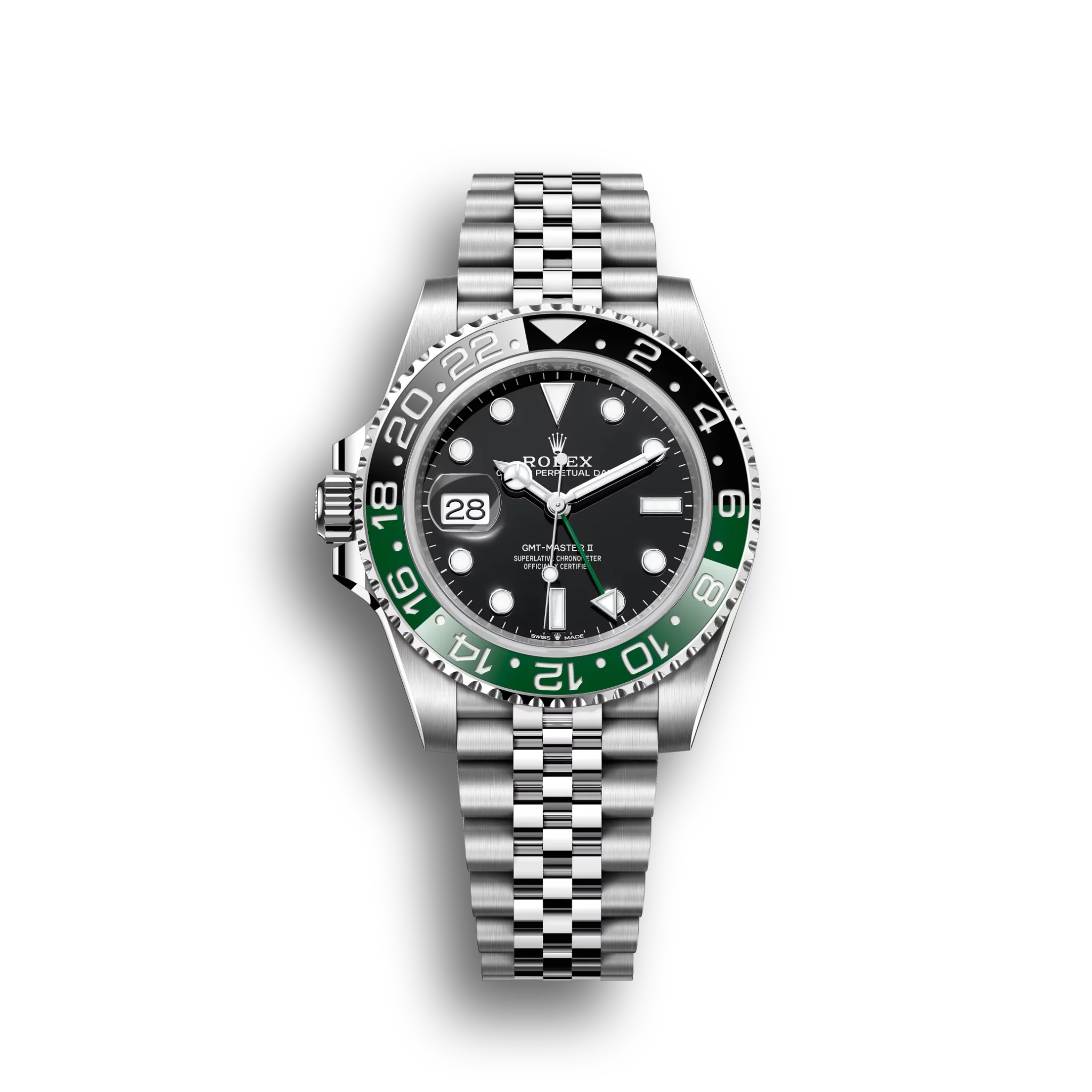 GMT-Master II: Oystersteel, black dial, Jubilee bracelet, m126720vtnr-0002
