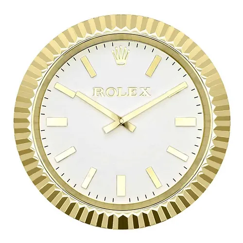 presidential piece classic gold white wall clock