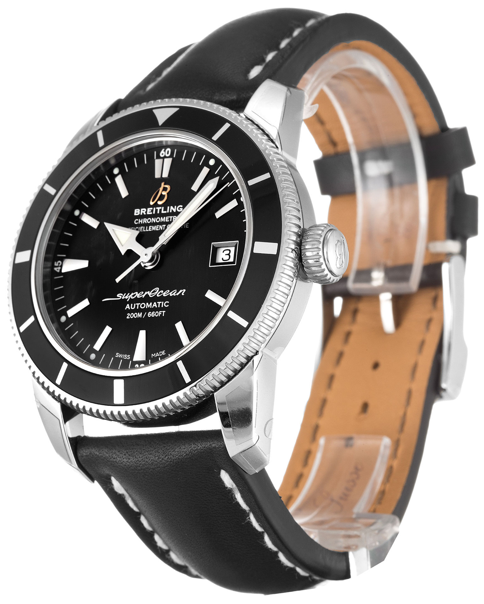SuperOcean Heritage Black Dial Stick Markers A17321