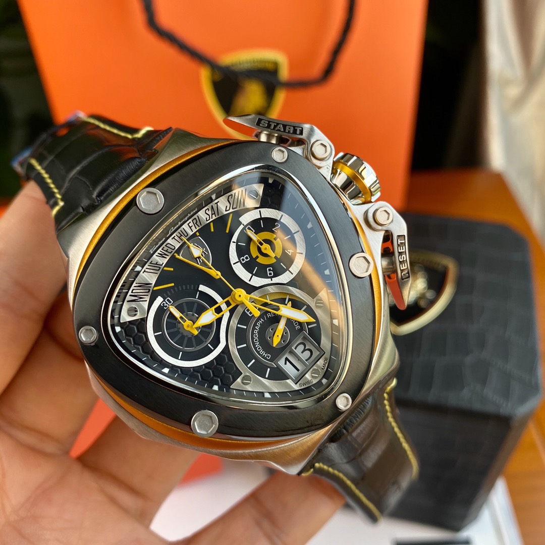 Tonino Lamborghini New Spyder Chronograph Black / Yellow / White