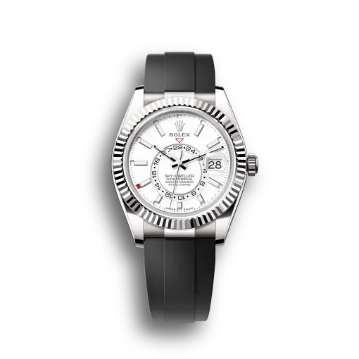 Sky-Dweller: Oyster, White gold, intense white dial, m336239-0003