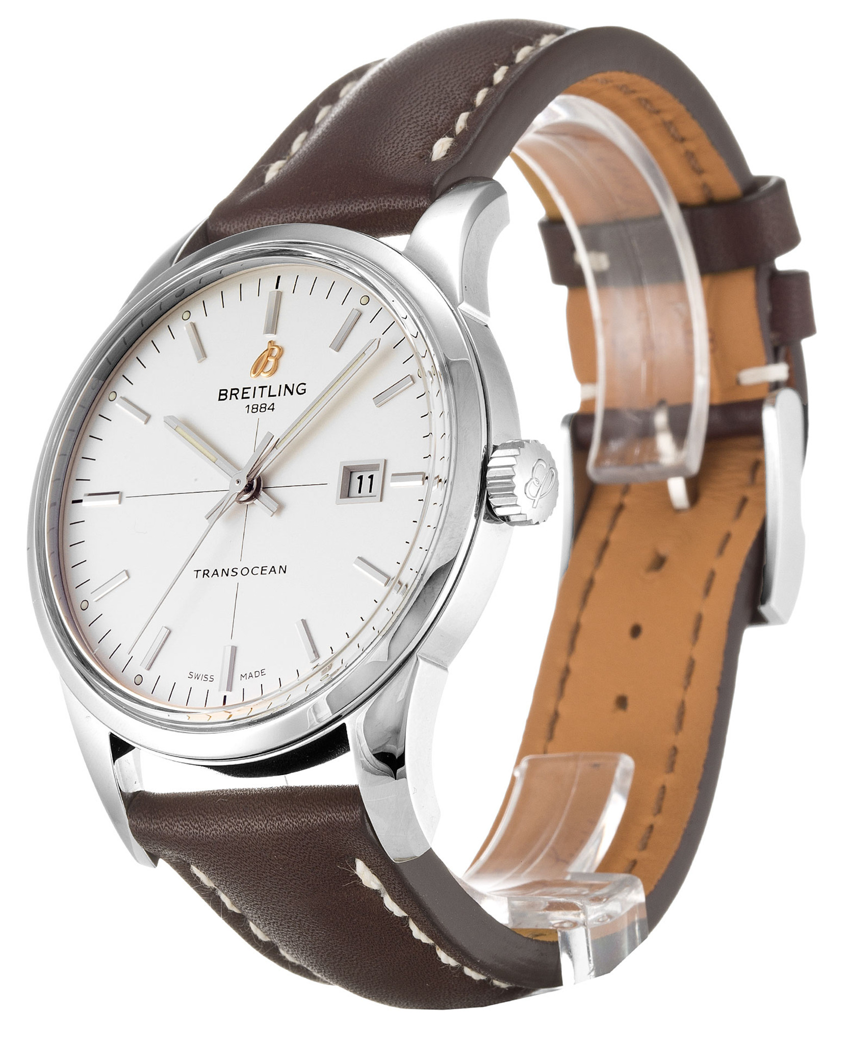 Transocean White Dial Stick Markers A10360