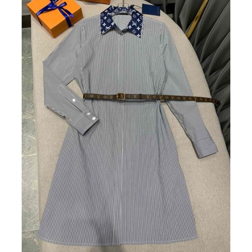 Louis Vuitton Women's Escale Shirtdress Blue