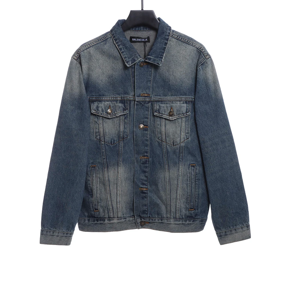 FBI lettering embroidered denim jacket