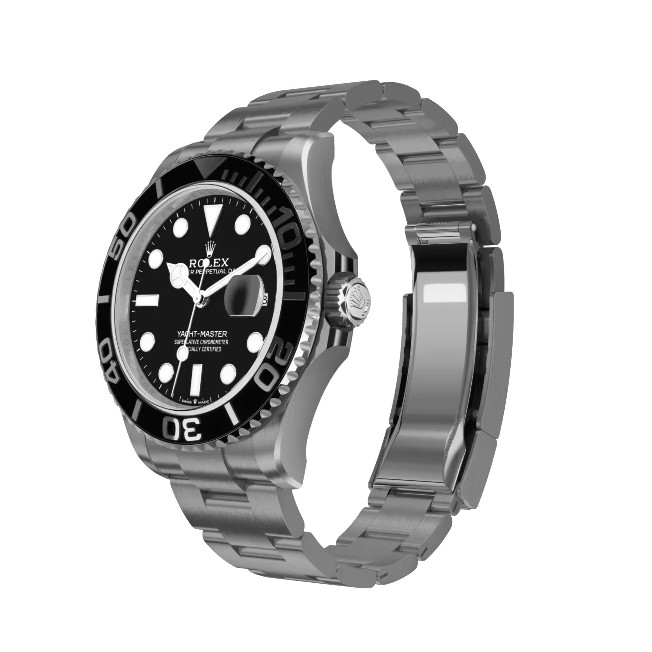 Yacht-Master: black dial, Oyster bracelet, m226627-0001