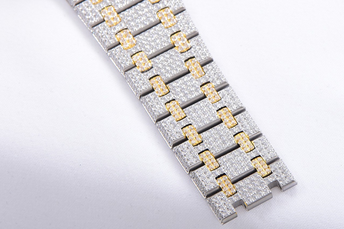 Royal Oak Selfwinding 41 mm, Yellow Gold/Silver/Gem Set Ref. 15400SR.OO.1220SR.01