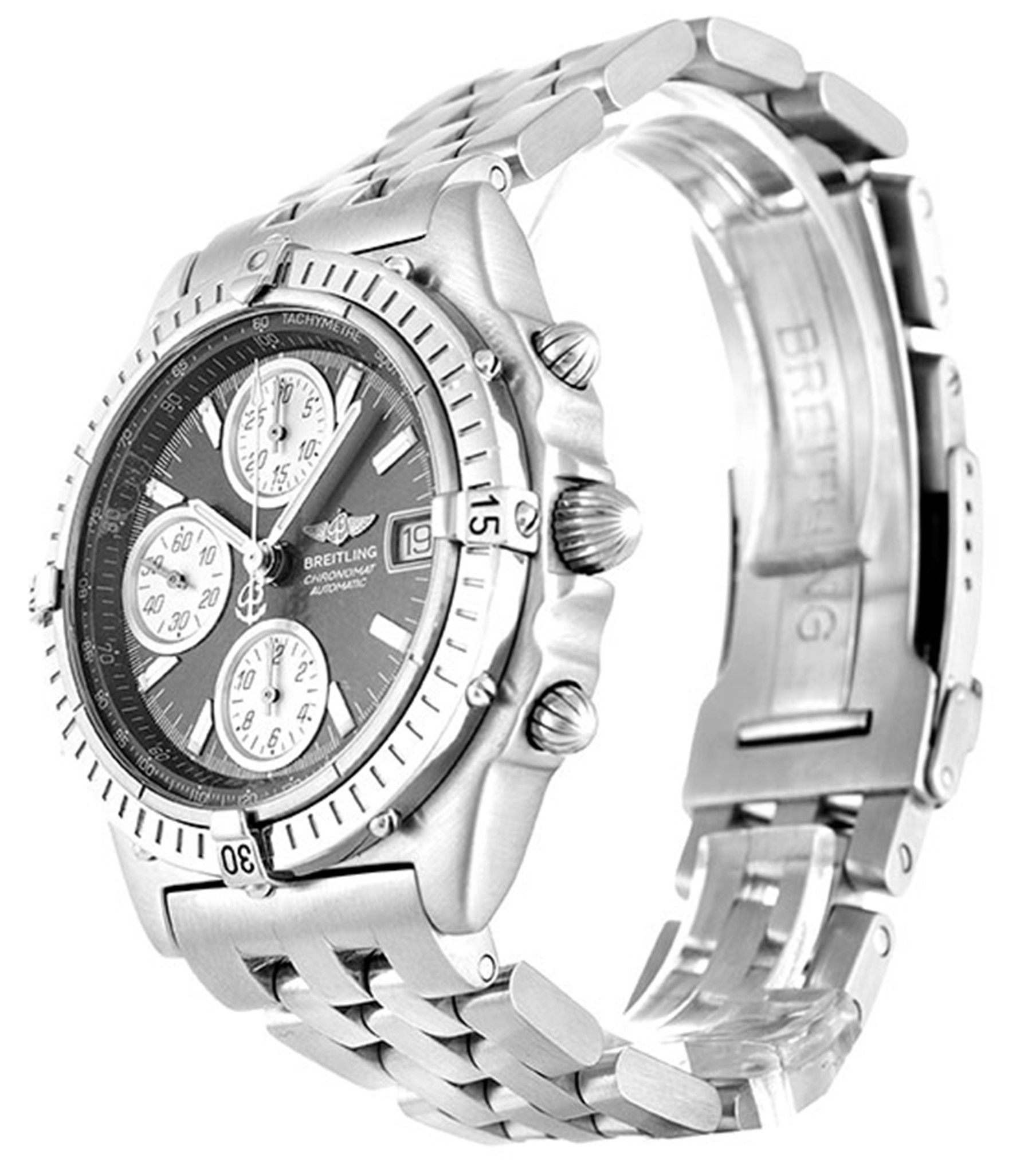 Chronomat Black Dial Stick Markers A13350