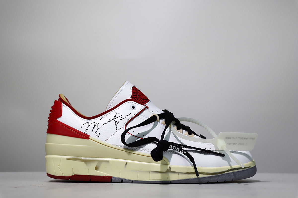 The Off-White x Air Jordan 2 Low “White/Red”