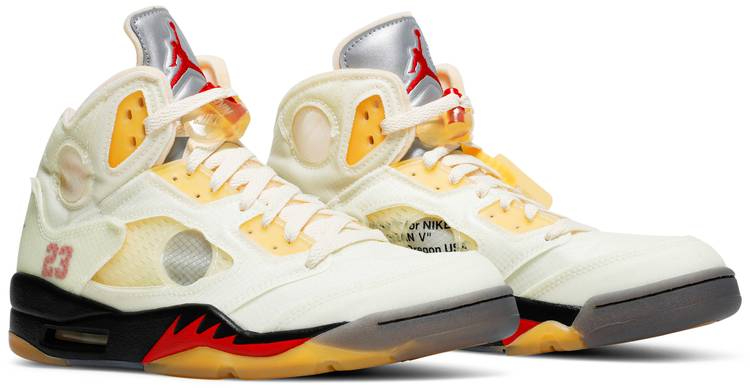 Air Jordan 5 x Off-White Retro SP 'Sail'